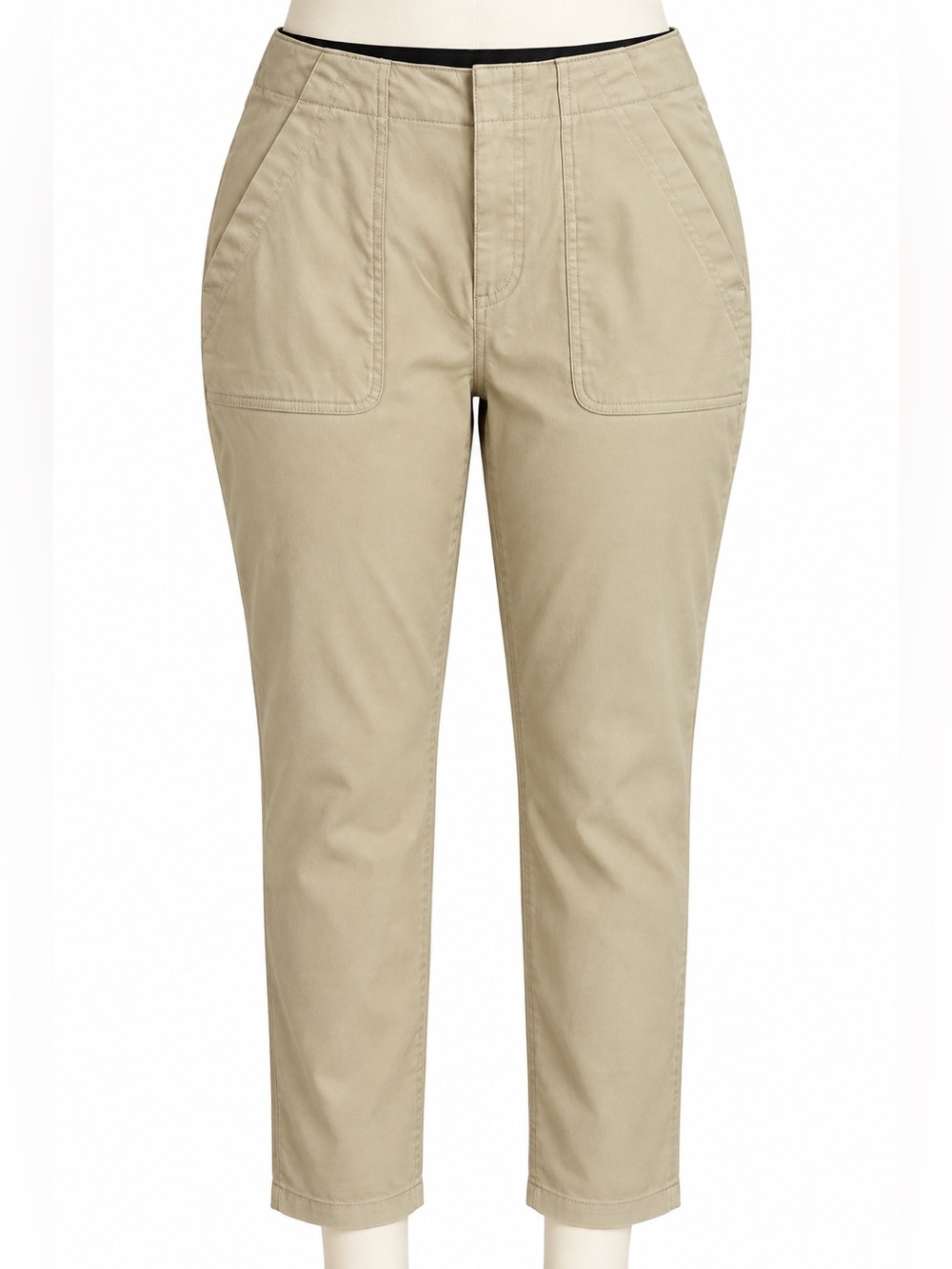 Eddie Bauer Light Tan Cropped Utility Pants